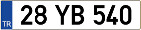 Trailer License Plate